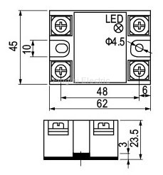 SSR series solid state relay drawing
