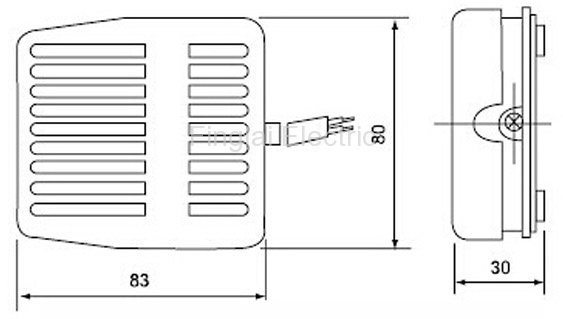 Interruptor Pedal de Pie Foot switch TFS-01 200cm