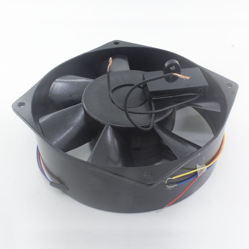 150FZY9-D 150*160*60mm AC 380V two fire lines control black housing axial flow fan