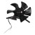 G-112A 217mm diameter AC 380V no fan housing inverter axial flow fan