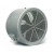 G-280A 546mm diameter three phases AC 220V with fan housing inverter axial flow fan