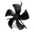 G-315A 614mm diameter single phase AC 220V no fan housing inverter axial flow fan