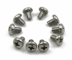 M4*6 304 stainless steel cross recessed pan head screw