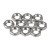 10pcs FN01 M8 304 stainless steel hexagon thin nut