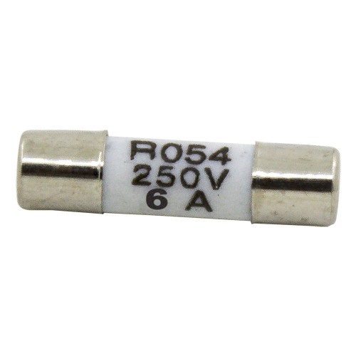 R054 5*20mm 6A 250V ceramic tube fuse