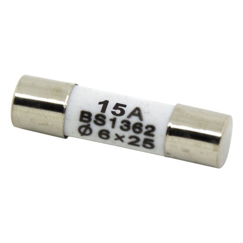 R057 6*25mm 15A 250V ceramic tube fuse