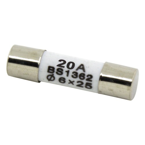 R057 6*25mm 20A 250V ceramic tube fuse