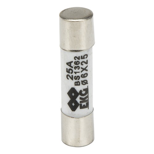 R057 6*25mm 25A 250V ceramic tube fuse