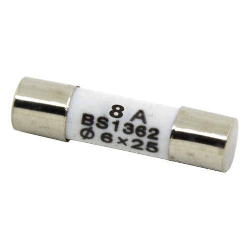 R057 6*25mm 8A 250V ceramic tube fuse