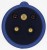 013L 16A 2P E 3 pin 220-240V IP44 single phase splashproof industrial plug with cable sleeve