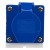 113L 16A 2P E 3 pin 220-240V IP44 single phase splashproof industrial surface mounting socket with cable sleeve