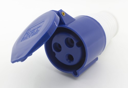 223 32A 2P E 3 pin 220-240V IP44 single phase splashproof industrial connector coupler