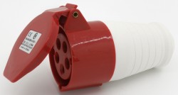 215 16A 3P N E 5 pin 220-380V/240-415V IP44 three phase splashproof industrial connector coupler