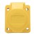 413-4 16A 2P E 3 pin 110-130V IP44 single phase splashproof industrial flush mounting angled socket