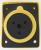 423-4 32A 2P E 3 pin 110-130V IP44 single phase splashproof industrial flush mounting angled socket