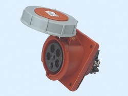 CM1-435, CM1-445 industrial flush mounting angled socket