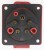 315 16A 3P N E 5 pin 220-380V/240-415V IP44 three phase splashproof industrial flush mounting socket