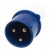 023 32A 2P E 3 pin 220-240V IP44 single phase splashproof industrial plug