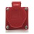 114 16A 3P E 4 pin 380-415V IP44 three phase splashproof industrial surface mounting socket