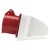 114 16A 3P E 4 pin 380-415V IP44 three phase splashproof industrial surface mounting socket