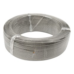 FTARE02 2*1*0.5mm 100m 1 roll J type high temperature resistance metal screening Thermocouple extension compensation wire cable for temperature sensor