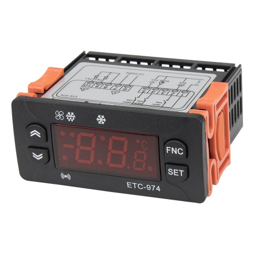 ETC-974 AC 12-24VAC/DC cooling defrosting fan temperature controller