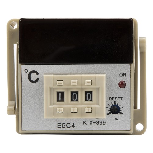 E5C4 48*48mm AC 220V relay main output and PT100 RTD input digital temperature controller