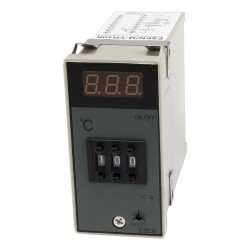 E5EN 48*96mm AC 220V relay main output and K thermocouple input 399℃ range digital temperature controller