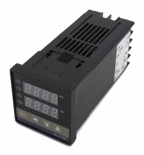 REX-C100 48*48mm AC 220V 4-20mA main output 1 alarm contact output and thermocouple or RTD input digital pid temperature controller