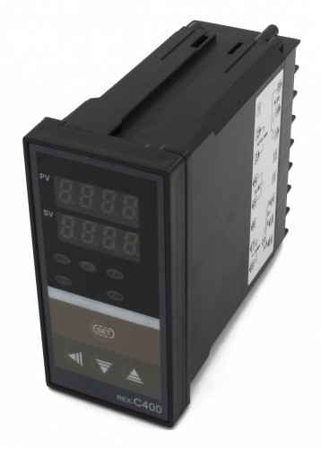REX-C400 48*96mm AC 220V 4-20mA main output 1 alarm contact output and thermocouple or RTD input vertical digital pid temperature controller