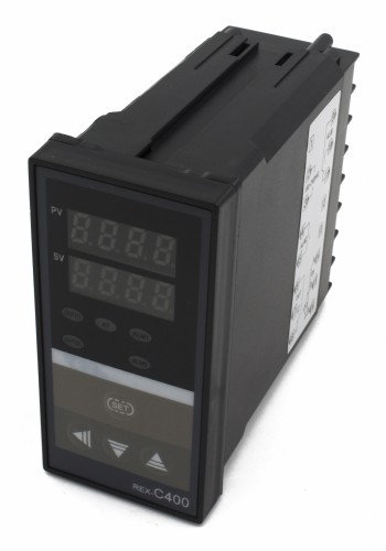 REX-C400 48*96mm AC 220V relay main output 1 alarm contact output and thermocouple or RTD input vertical digital pid temperature controller