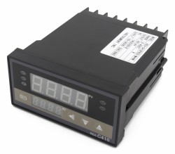 REX-C410 96*48mm AC 220V relay main output 1 alarm contact output and thermocouple or RTD input horizontal digital pid temperature controller