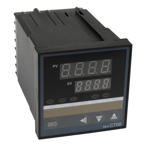 REX-C700 72*72mm AC 220V relay main output 1 alarm contact output and thermocouple or RTD input digital pid temperature controller