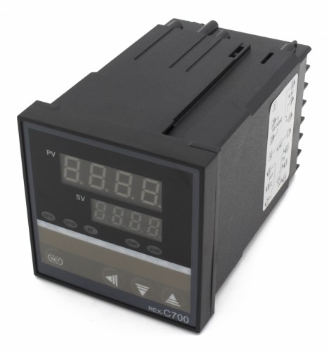REX-C700 72*72mm AC 220V relay main output 1 alarm contact output and thermocouple or RTD input digital pid temperature controller