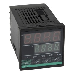 REX-CH102 48*48mm AC 100-240V relay+SSR main output 1 alarm contact output and thermocouple or RTD input digital pid temperature controller