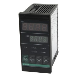 REX-CH402 48*96mm AC 100-240V relay+SSR main output 1 alarm contact output and thermocouple or RTD input vertical digital pid temperature controller