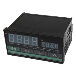 REX-CH502 96*48mm AC 220V relay+SSR main output 1 alarm contact output and thermocouple or RTD input horizontal digital pid temperature controller