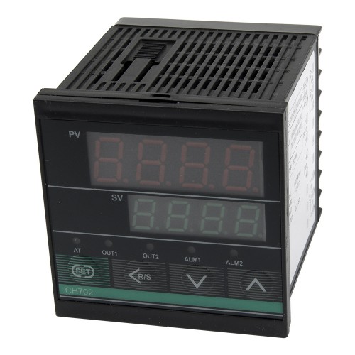 REX-CH702 72*72mm AC 100-240V relay+SSR main output 1 alarm contact output and thermocouple or RTD input digital pid temperature controller