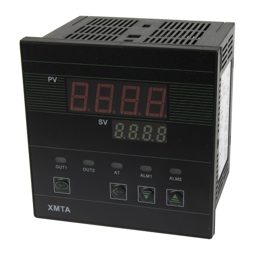  XMTA-7411 96*96mm 220VAC electromagnetic relay+SSR main output 1 alarm contact output and thermocouple or RTD input digital temperature controller