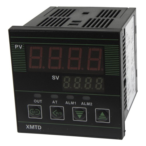 XMTD-7931 72*72mm 220VAC 4-20mA main output 2 alarm contact outputs and thermocouple or RTD input digital temperature controller
