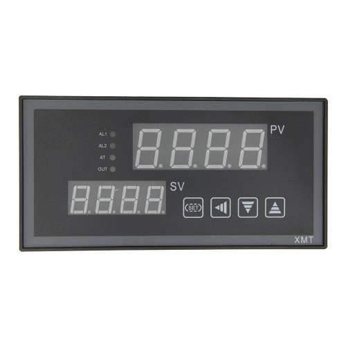 XMT-838AP ramp soak 160*80mm 85-242VAC SCR main output 2 alarm contact outputs and thermocouple or RTD input digital temperature controller
