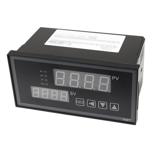 XMT-838GP ramp soak 160*80mm 85-242VAC SSR main output 2 alarm contact outputs and thermocouple or RTD input digital temperature controller