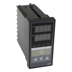 XMTE-818P ramp soak 48*96mm 85-242VAC relay main output 1 alarm contact output and thermocouple or RTD input vertical digital temperature controller