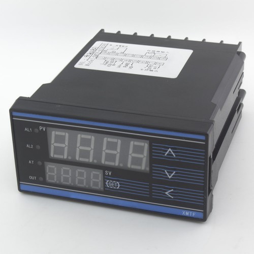 XMTF-818CPK RS485 modbus interface ramp soak 96*48mm 85-242VAC 0-22mA main output 1 alarm contact output and thermocouple or RTD input horizontal digital temperature controller