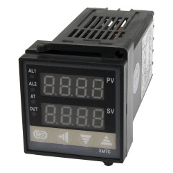 XMTG-818K RS485 modbus interface 48*48mm 85-242VAC electromagnetic relay main output 1 alarm contact output and thermocouple or RTD input digital temperature controller