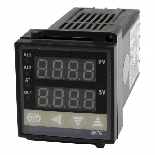 XMTG-838GK RS485 modbus interface 48*48mm 85-242VAC SSR main output 2 alarm contact outputs and thermocouple or RTD input digital temperature controller