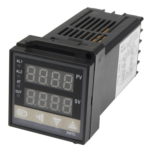 XMTG-838K RS485 modbus interface RS485 modbus interface 48*48mm 85-242VAC electromagnetic relay main output 2 alarm contact outputs and thermocouple or RTD input digital temperature controller