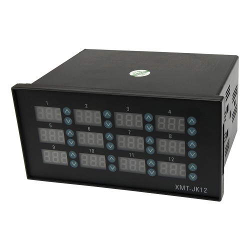 XMT-JK1201G-J 160*80mm AC 85-242V 12 SSR main outputs and 12 J thermocouple inputs digital temperature controller