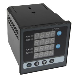 XMTA-JK208 96*96mm AC 85-242V 2 relay main outputs and 2 thermocouple or RTD inputs digital temperature controller