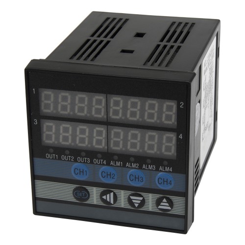 XMTD-JK408K 72*72mm AC 85-242V 4 relay main outputs 4 RS485 outputs and 4 thermocouple or RTD inputs digital temperature controller